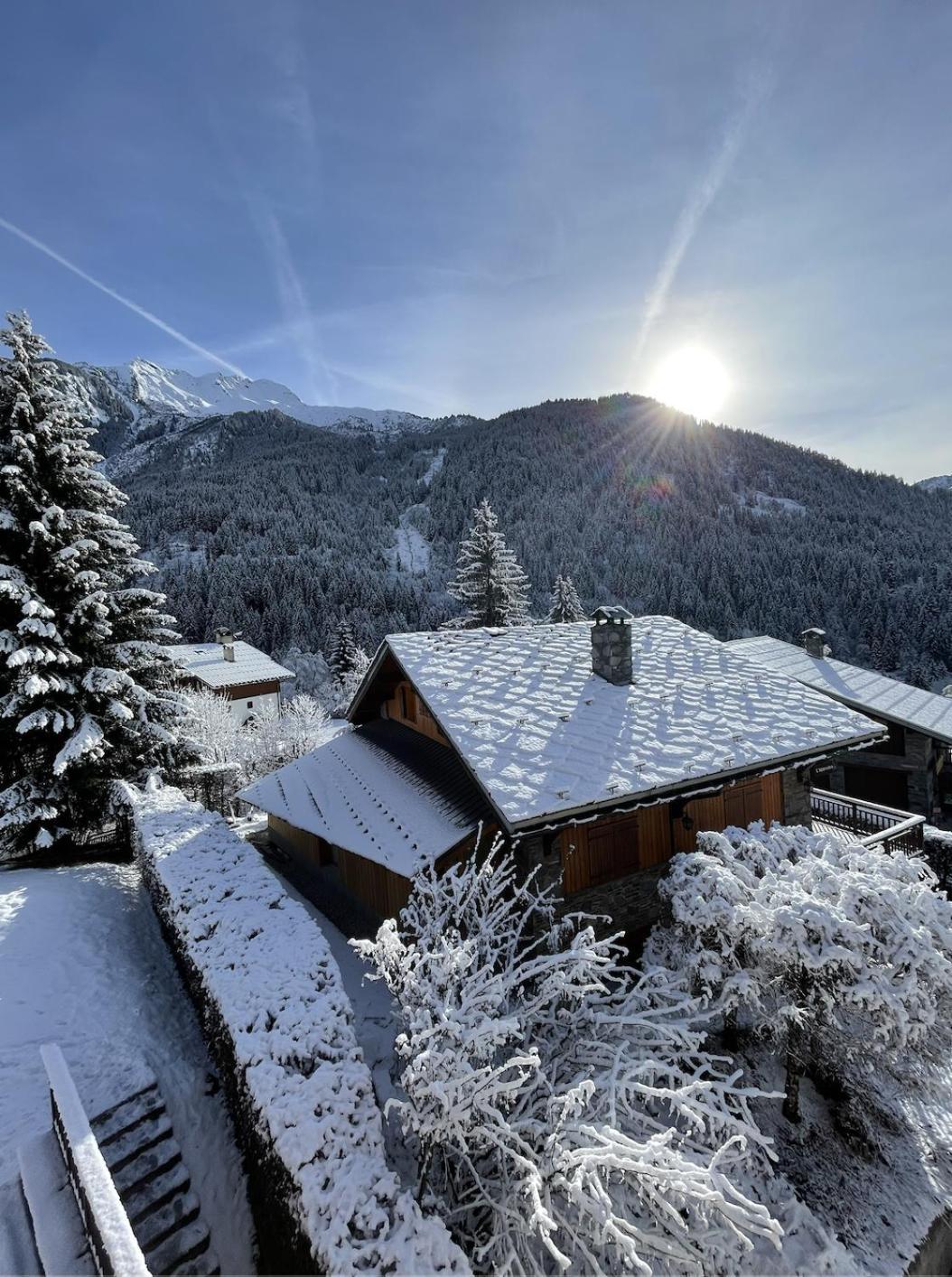 T3 Champagny-En-Vanoise Avec Terrasse Plein Sud 拉普拉涅 外观 照片